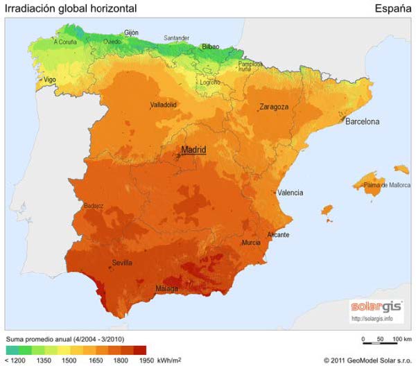 insolacion en espana